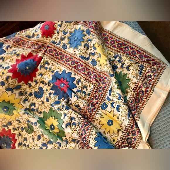 Flaw Beautiful Vibrant Color Cotton Twin Size Bedding Made In Pakistan Karavan - Picture 10 of 13
